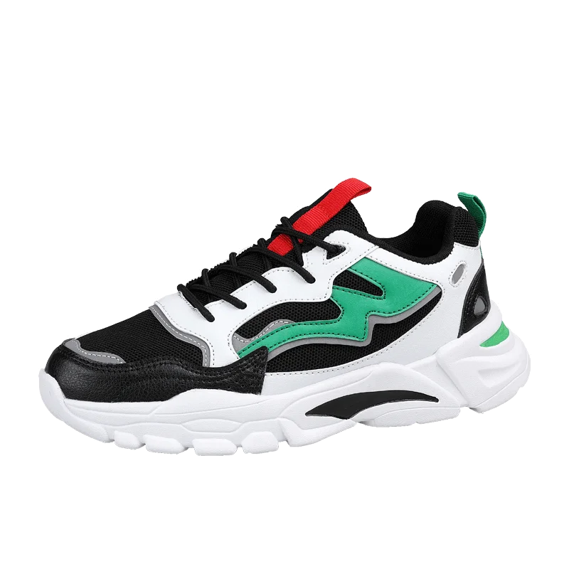 men lightweight blade running shoes shockproof lack up breathable male sneakers height increase walking Gym shoes man Lace-up
