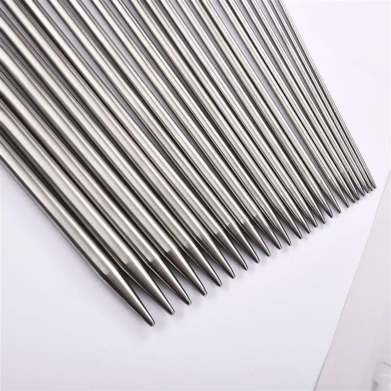 Interlinings & Linings One set 35cm Straight Knitting Needles Stainless Steel Crochet Hook DIY Sweater Weave Knitting Tools Size 2-10mm Sewing Tools Embroidery Machines