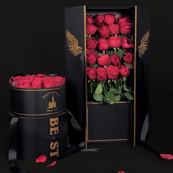 

Blazing Angels Flowers Gift Box Rectangular Flip Roses Gift Valentine's Day Eternal Life hua li he Surprise Gift Box