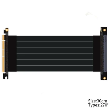 

Pci-e 3.0 16x To Pcie X16 PC Graphics Cards Stable Connector Accessory Riser Extension Cable High Speed Slot Adapter Ports Parts