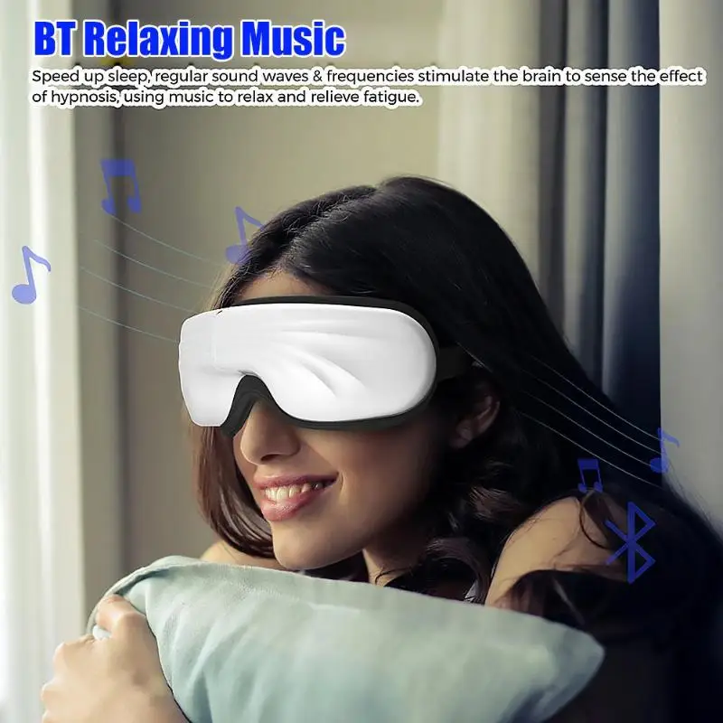 Электрический Вибрационный bluetooth-массажер для глаз от морщин и усталости облегчает Уход за глазами