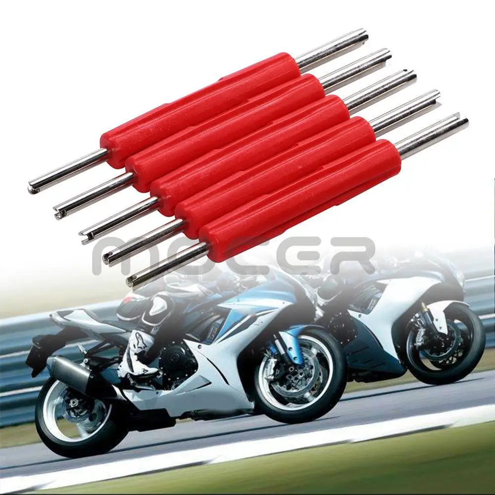 

5 Pcs Car And Motorcycle Valve Plug Wrench Screwdriver Kit Tire Repair Tool Installation Core Remover Removal