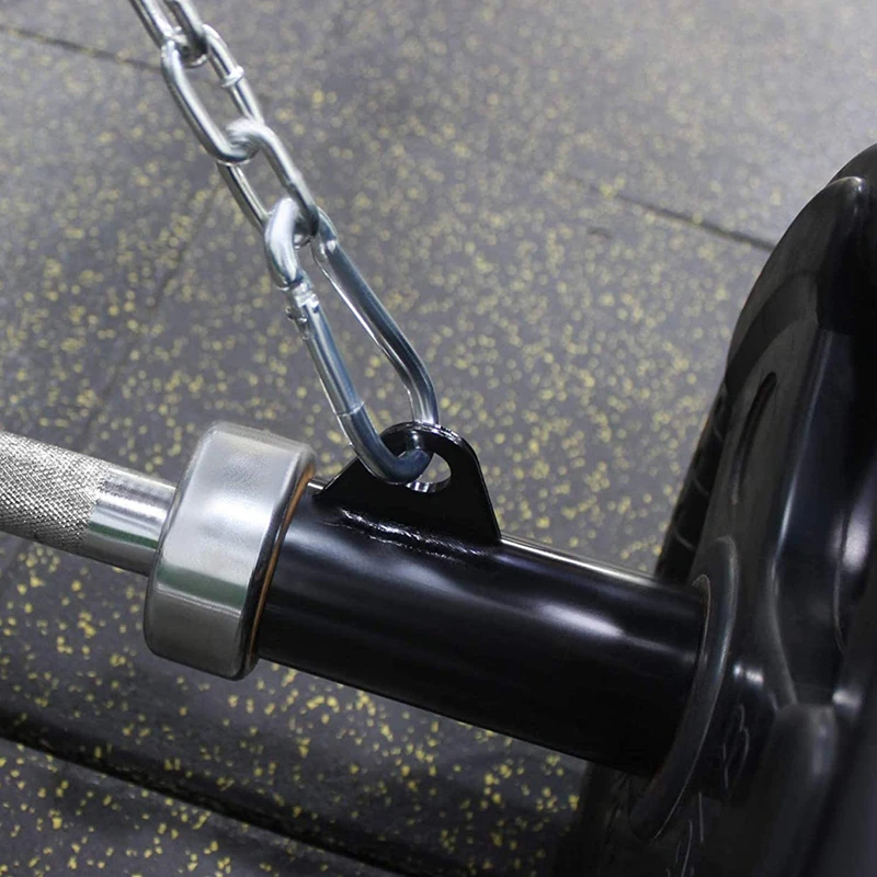 

Один Ушко мин бар с цепочкой Deadlift приседания тренировки ряд с центральным ремешком в виде буквы т Core силовой тренажер V-образная ручка для 2-дюймовый гриф штанги