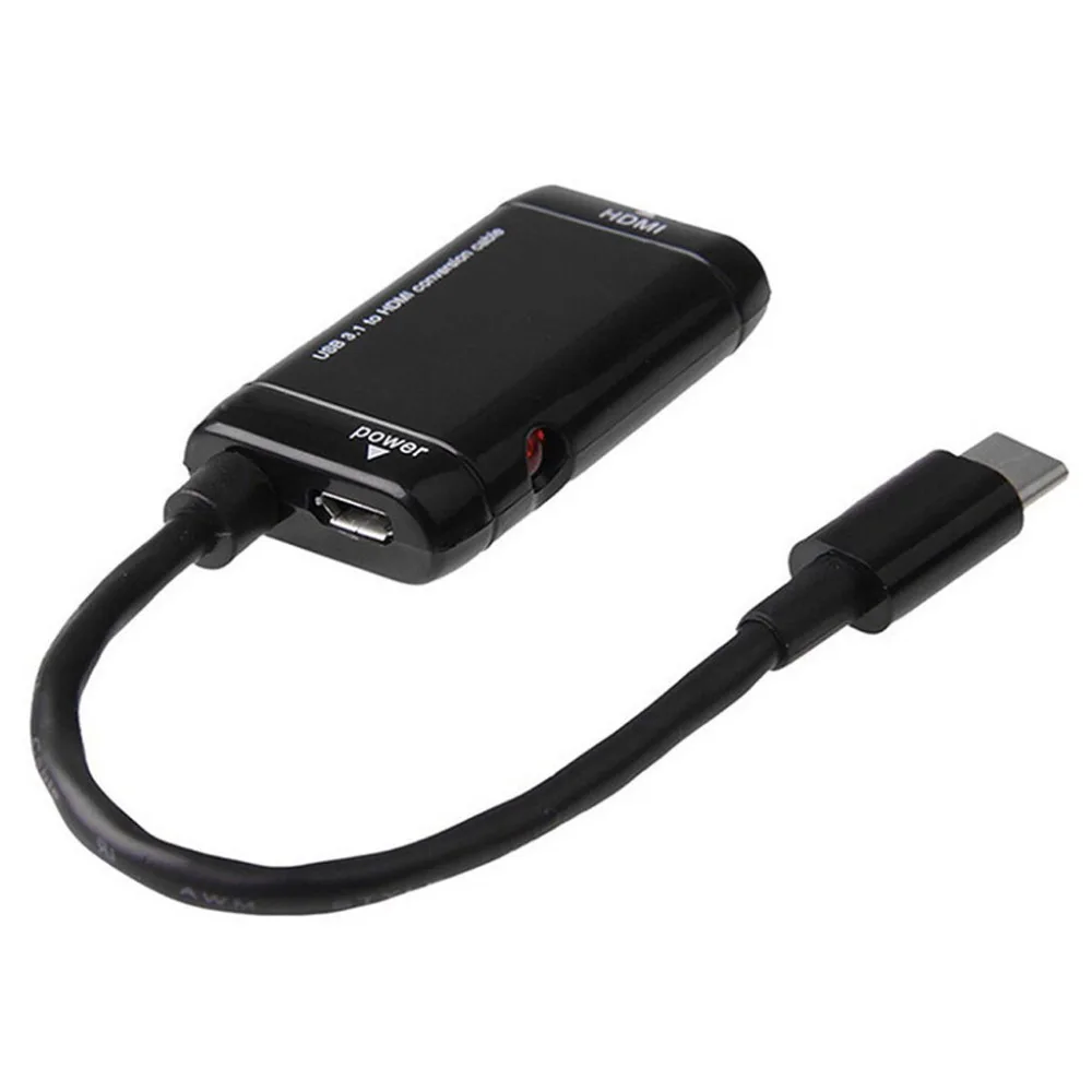 Мужской и женский горячий USB C type C к HDMI адаптер USB 3,1 ТВ кабель для MHL Android телефон планшет аудио/видео удлинитель кабеля#901