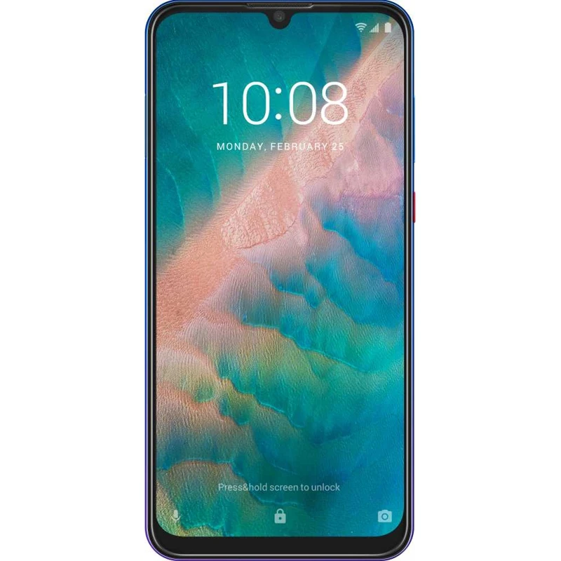 Смартфон ZTE Blade V10 64Gb 4Gb аметист 3G 4G 2Sim 6.3" IPS 1080x2280 And9 16Mpix 802.11 a/b/g/n/ac