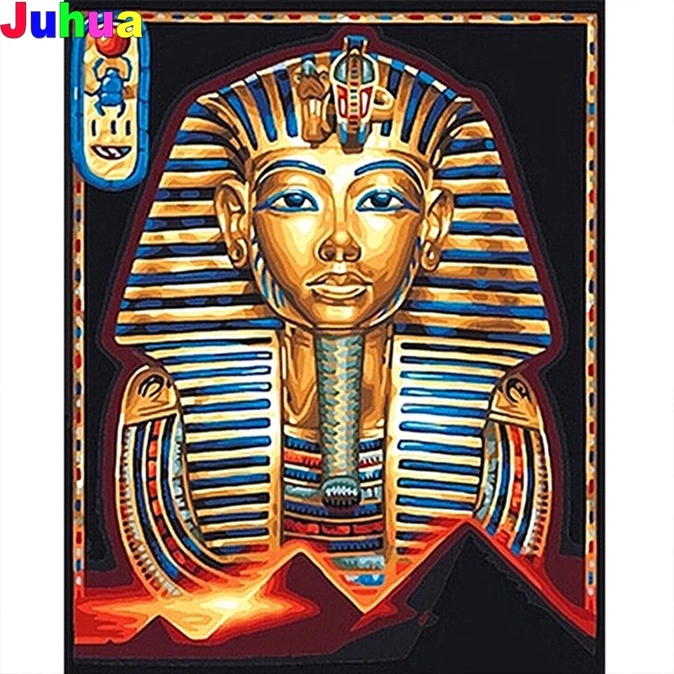 Egyptian Pharaoh DIY diamond painting full square/round drill mosaic Egypt embroidery gift home decor drop shipping | Дом и сад