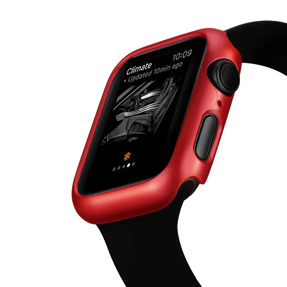 Чехол для Apple Watch 4, 5, 3, 2, 1, 40 мм, 44 мм, с краями, чехол s для iWatch Series 3, 2, 42 мм, 38 мм