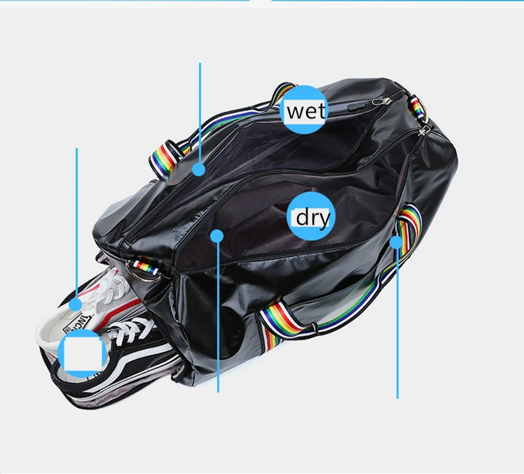 Прямая поставка, спортивная сумка для фитнеса, сухая и влажная разделительная обувь, тренировочная сумка для йоги, мужская сумка для