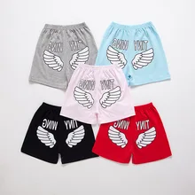 Новые модные ангельские крылья, одежда для мальчиков детские штаны для девочек летние хлопковые шорты для маленьких девочек, брюки детские штаны для маленьких мальчиков, шорты