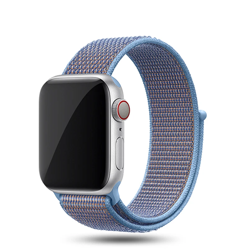 color32 Ремешок для Apple Watch, ремешок для Apple Watch 5, 4, 3, ремешок 44 мм/40 мм, спортивный ремешок Iwatch 5, 42 мм, 38 мм, нейлоновый ремешок для часов Correa Pulseira - Цвет ремешка: color32