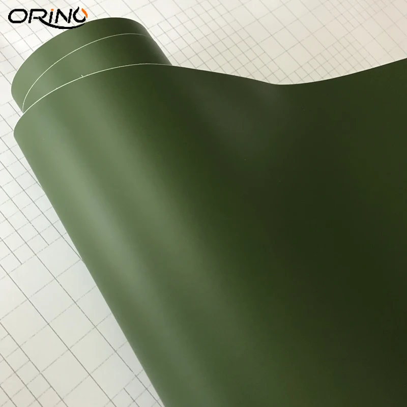 Matt Army Green Vinyl Wrap Sticker-2