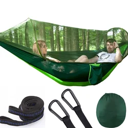 Hamac en tissu Parachute, ouverture rapide et automatique, Type de tente, Camping en plein air, moustiquaire, Anti moustique, nouveauté 