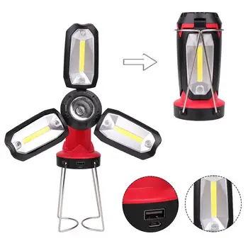 

Foldable USB Rechargeable LED Work Light Torch Inspection Lamp Flashlight LED Flashlight Flashlight Torch Repair Work Lamp