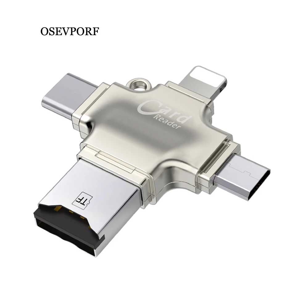 

Portable SD Card Reader OTG Micro USB Type C Card Reader Lector SD Memory Card Reader For Micro SD TF USB Type-C OTG Cardreader