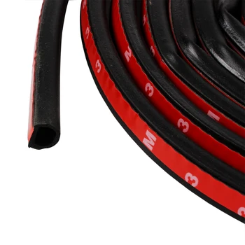 

LEEPEE Big D Type Car Sound Insulation Car Styling Sealing Rubber Strip Car Door Strip With 3M double-sided adhesive Stickers