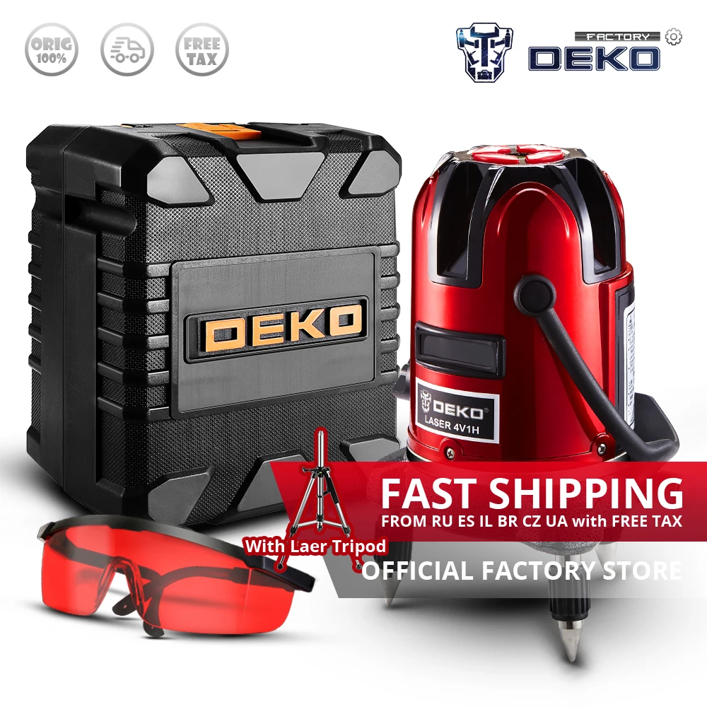 Factory outlet DEKO LL58 5 линий 6 точек вертикальные и горизонтальные Self лазер для