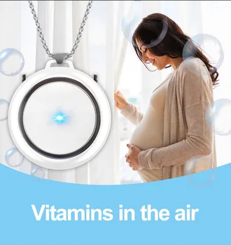 

USB Portable Wearable Air Purifier Personal Mini Air Necklace Negative Ion Air Freshener No Radiation Low Noise for Adult Kid