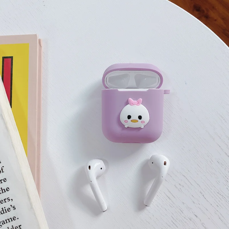 Милый мультяшный беспроводной Чехол для наушников для Apple AirPods pro силиконовый чехол для зарядки наушников Защитный чехол для AirPods - Цвет: Female Daisy