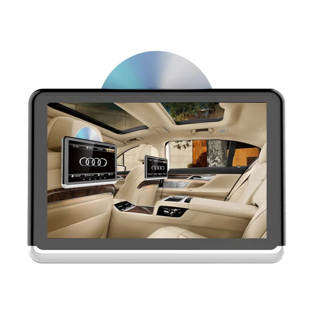 10,1 дюймов HD экран подголовник автомобиля Android 6,0 dvd-плеер 1080P Full HD Поддержка wifi/HDMI/USB/TF/BT ram 1 ГБ набор логотип загрузки приложения