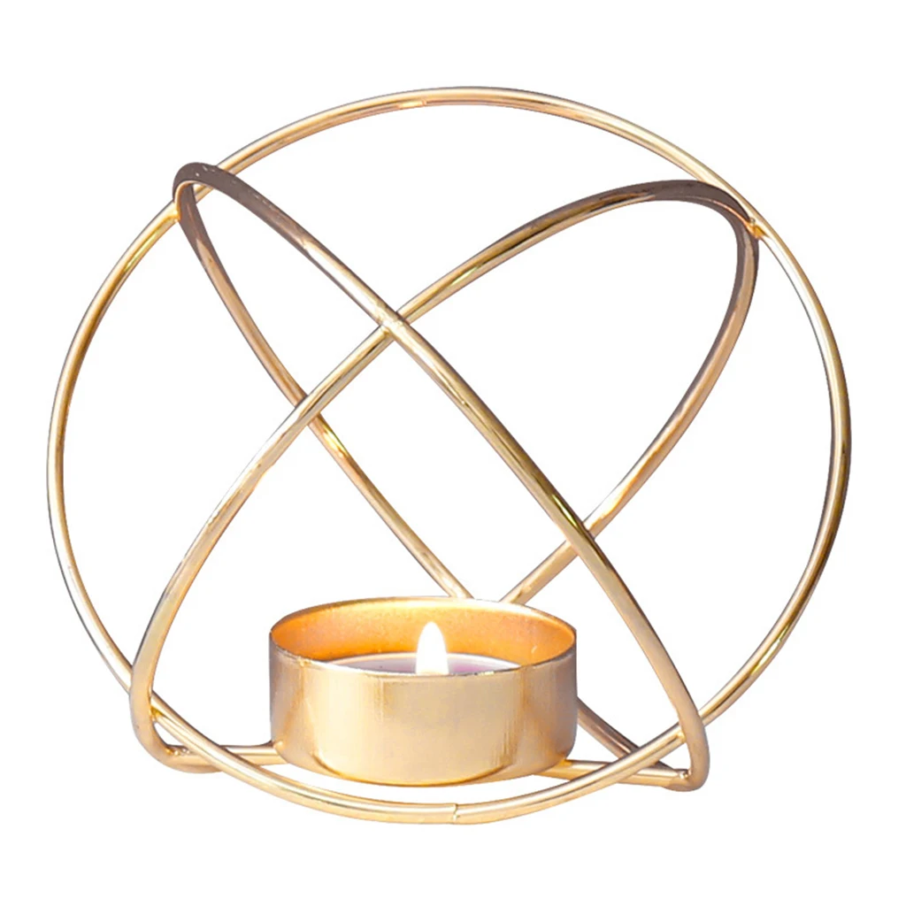 Nordic Style 3D Geometric Candle Holder Tea Light Holder Dining Table Centerpiece Weddings Events Parties Decor