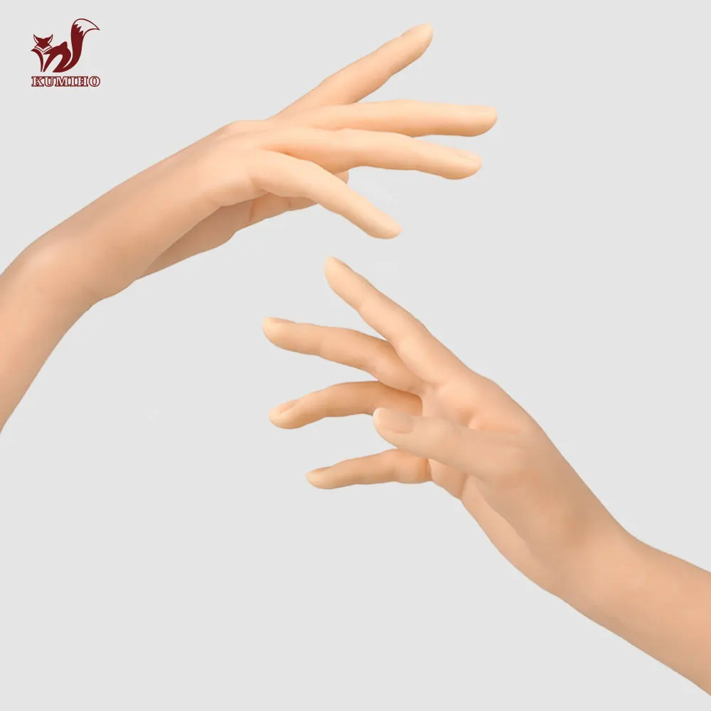 Offer KUMIHO Realistic Silicone FemaleHand Models Left and Right Hand
