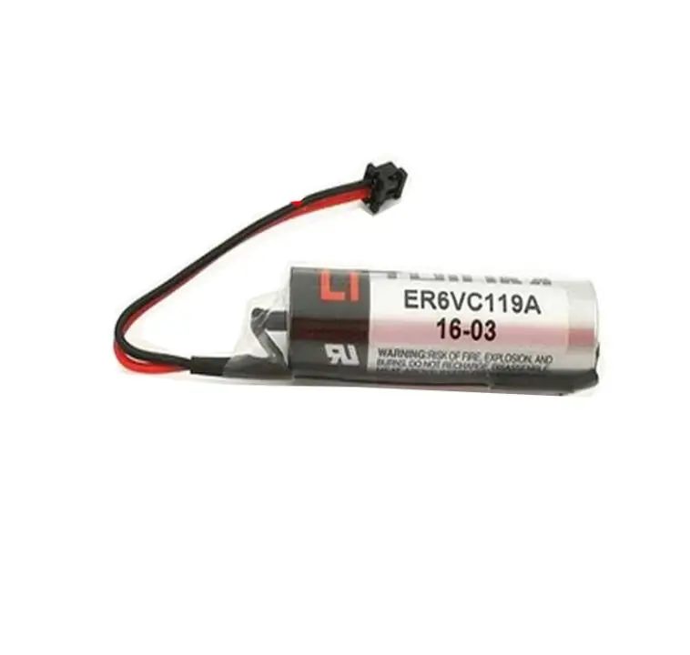 10PCS/lot Original New ER6V ER6VC119A Battery 3.6V 2000mAh PLC Lithium Batteries With Black Plugs Connectors Free Shipping | Электроника