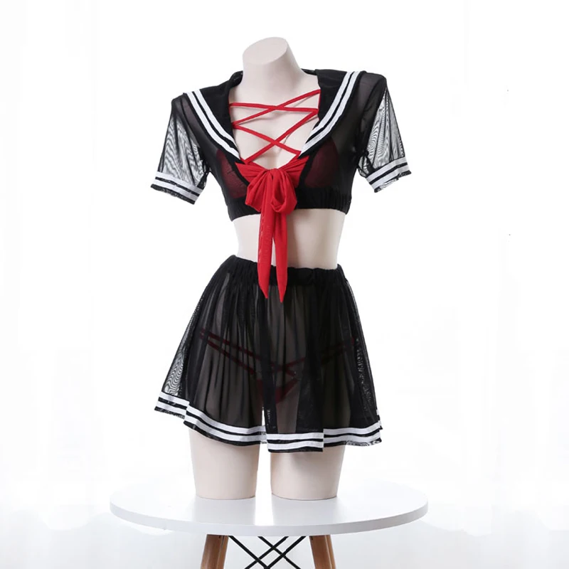 LILICOCHAN Ojbk Anime Cosplay Costume Student Black Uniform School Girl Ladies Erotic Dress For Women Soft Fabric Lace Miniskirt Outfit -Zentai shop online H7df7b7c97f2d49b595d19e34384f30e50.jpg