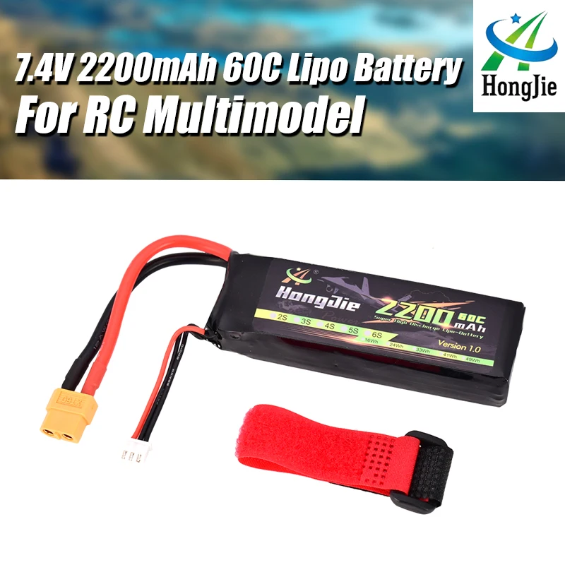 

Good Sale Class A 7.4V 2200mAh 60C 2S Lipo Battery XT60 Plug Rechargeable For RC Racing Drone Helicopter Multicopter Car Model