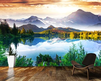 

Papel de parede forest mountain lake nature landscape 3d wallpaper,living room tv wall bedroom wall papers home decor mural