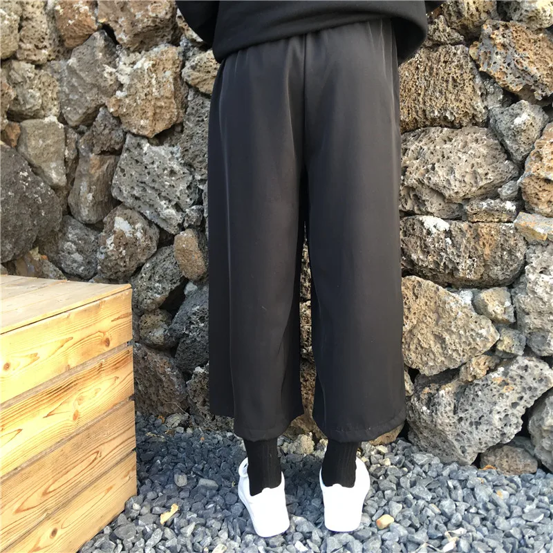Woherb Harajuku BF широкие брюки для женщин с вышивкой повседневные свободные брюки длиной до щиколотки Высокая талия уличная мода новинка 91315