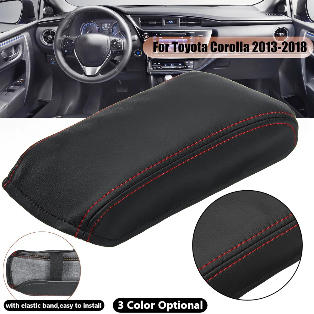 Для Toyota Corolla 2013- подлокотник крышка коробки внутренний аксессуар водонепроницаемый кожаный защитный