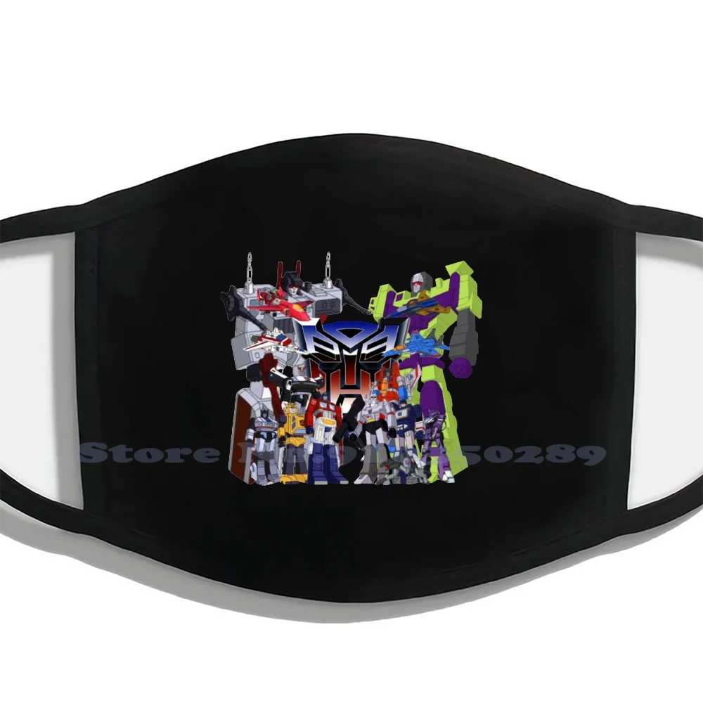 Autobot Decepticon G1 Мультяшные моющиеся дышащие многоразовые хлопковая маска для губ