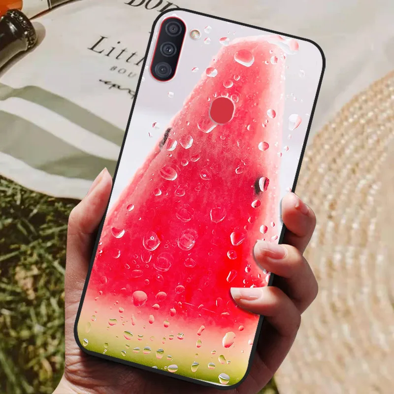 Sleek Black Silicone Back Cover with Soft Bumper