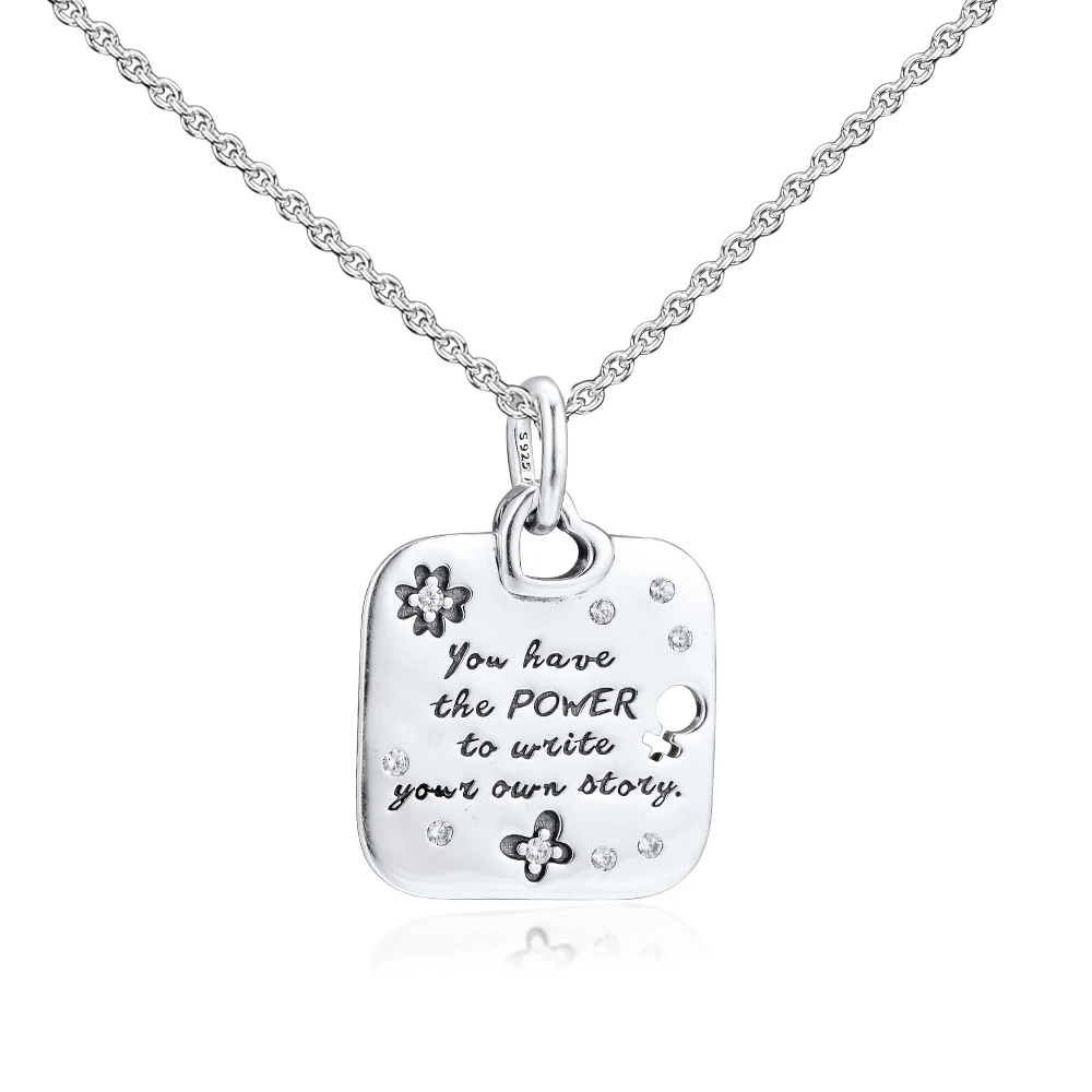 

Подходит для браслетов с шармами CKK, Женский девиз на тему расширения, бусины-подвески, 100% Стерлинговое Серебро 925 пробы, ювелирные изделия, бесплатная доставка