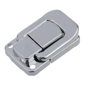 

New-Silver Tone Métal Spring Loaded Cases Boxes Chest Toggle Catch Latch