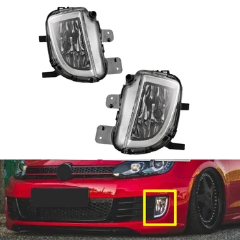 

2X Car Front Fog Lights Lamp Replacement for Golf Jetta MK6 2010-2014 5K0941699E/5K0941700E