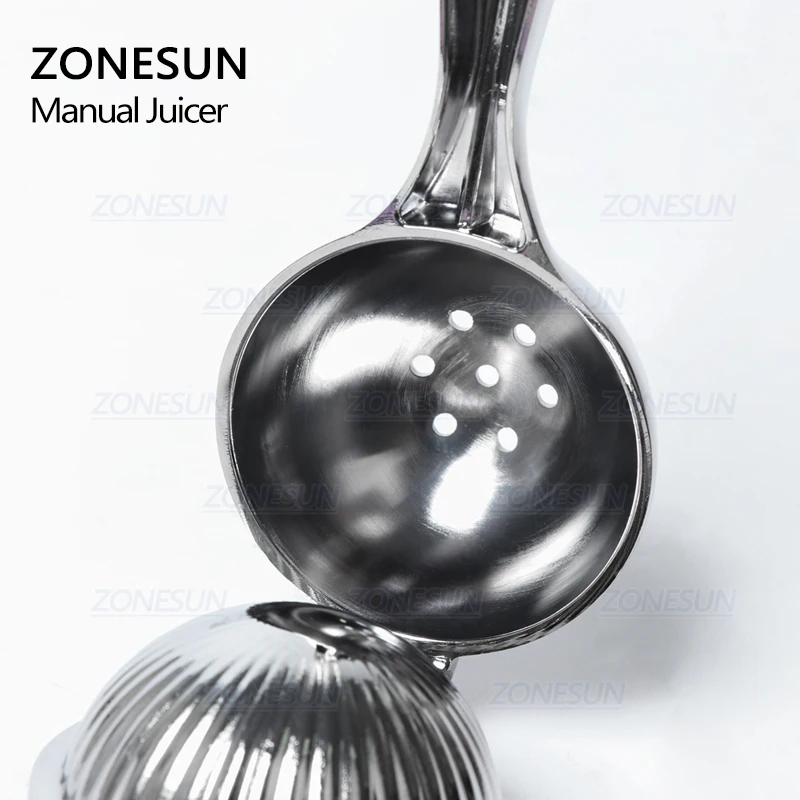 ZONESUN мини-соковыжималка из нержавеющей стали для цитрусовых, фруктов, апельсина, лимона, граната, Ручной пресс, ручная соковыжималка, лимон, пресс, машина