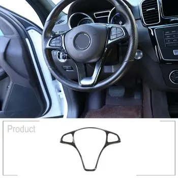 

Real Carbon Fiber ABS Car Steering Wheel Decoration Frame Trim For Mercedes benz C E GLC CLA GLA Class W205 W213 X253 C117 X156