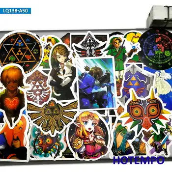 

50pcs Hot Game Zelda Anime ARPG Style Stickers Toys for Kids Mobile Phone Laptop Luggage Case Skateboard Cartoon Decal Stickers