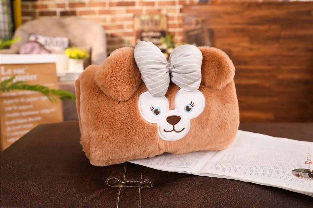 Birthday Gift Cute Rabbit Cartoon Plush Toys Hand Warmer Cartoon Animals Soft Hand Hold Warm Plush Cotton Cushion Pillow