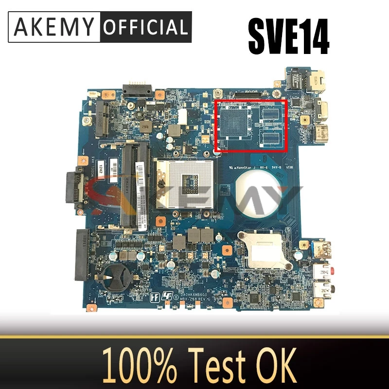 A1883845A DA0HK6MB6G0 HK6 материнская плата для Sony SVE14 SVE141 SVE141D11N MBX-268 портативного компьютера