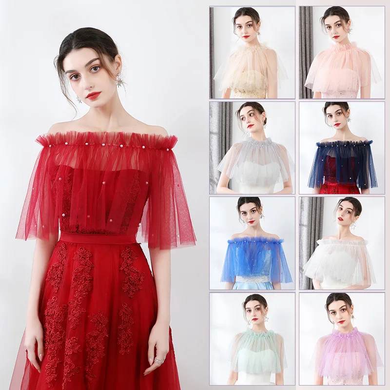 

2020 New style shawl evening activities yarn, thin style multi-color ceremonial yarn shawl