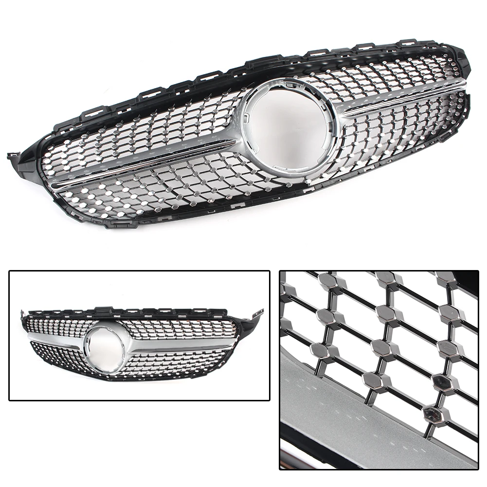 Diamond Style Front Grille Racing Grill For Mercedes Ben C Class W205