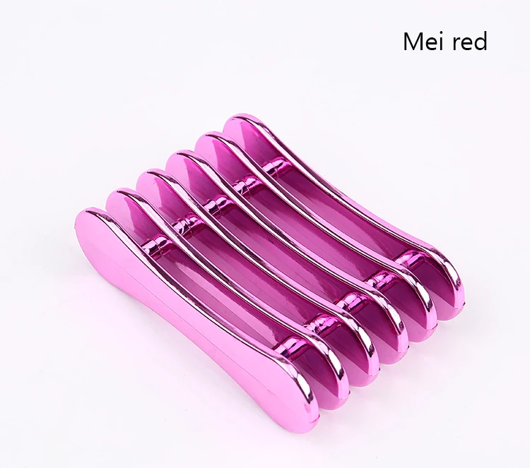 Grid Nail Art Penholder Nails Brush Rack Accessory UV Gel Crystal Pen paint phototherapy glue multi-lattice pen holder Plastic - Цвет: Mei red