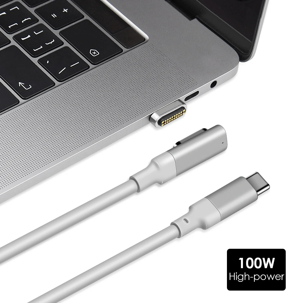 2 в 1 100 Вт Магнитный адаптер usb type C с кабелем для Macbook Pro 20 pin usb type C разъем зарядного устройства для Pixelbook/Matebook