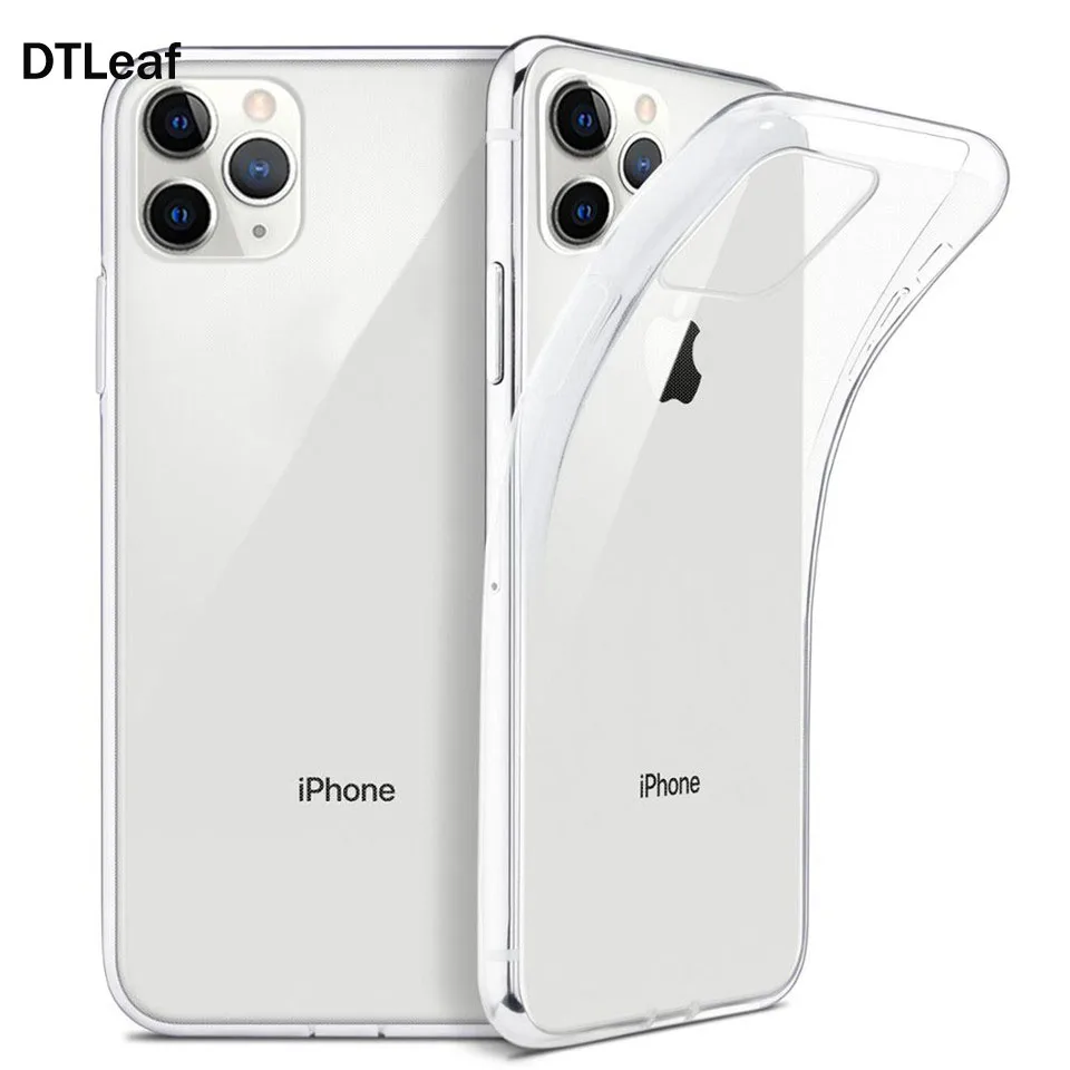 DTLeaf Clear Silicone Soft Case For iPhone XS Max XR X 11 pro Coque 7 8 Plus 6 S 6S 4 4S 5 5S 5SE 6Plus 7Plus 8Plus Cover TPU |