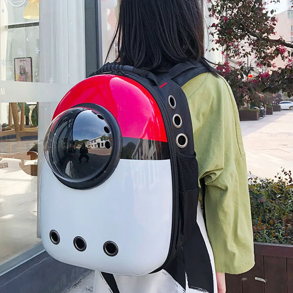 Portable Breathable Dog Cats Pets Backpack Carrier Transparent Capsule Window Bag for Cat Dog Carrier Pet Backpack Outdoor Bag