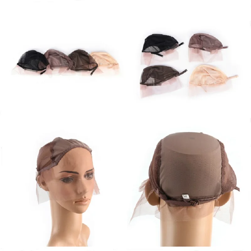1 Pcs Professional Lace Front Wig Caps For Making Wigs With Adjustable Strap Weaving Cap Tools Hair Net Hairnets