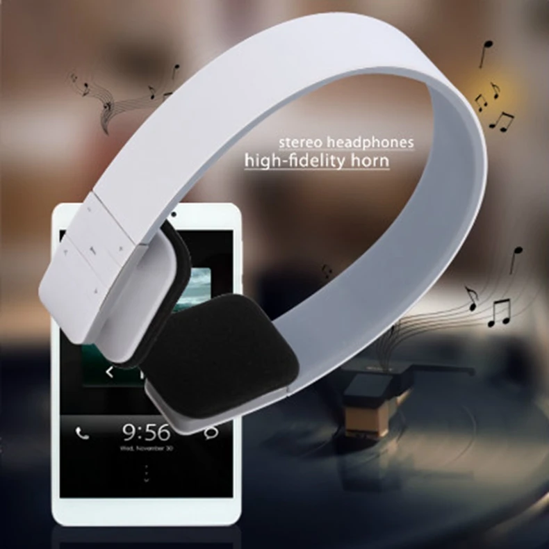 FIMILEF Smart Wireless Headphone Bluetooth Stereo Headset with MIC Support 3.5mm Stereo Audio Handsfree for Mobile Phone Tablet