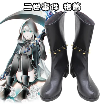 

Lord El-Melloi II Case Files Gray shoes Cosplay men women cartoon Hashibira Inosuke shoe Fashion long lace up boots